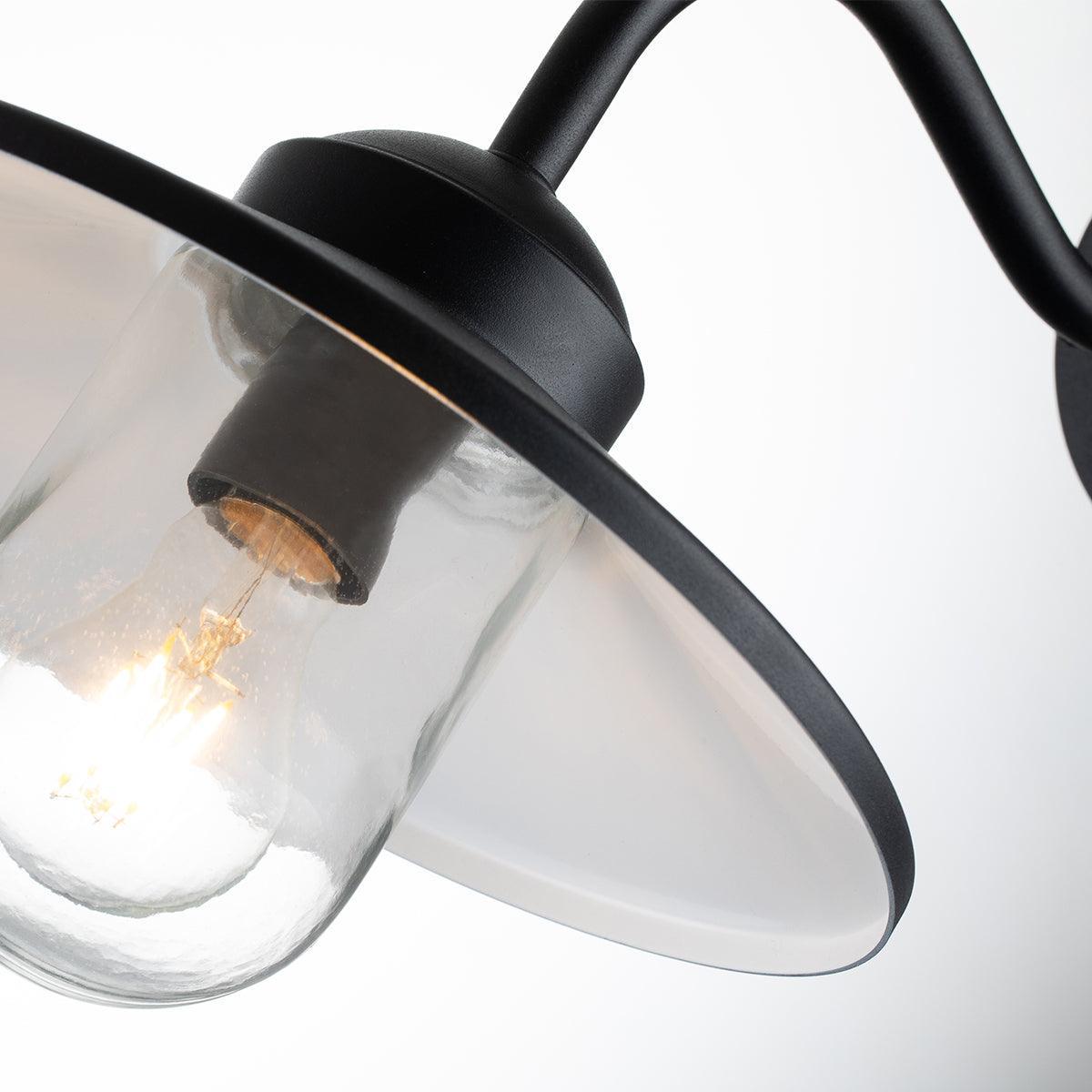 Elstead Klampenborg 1Black Outdoor Wall Light - PIR Sensor-warehouse-clearance-270826