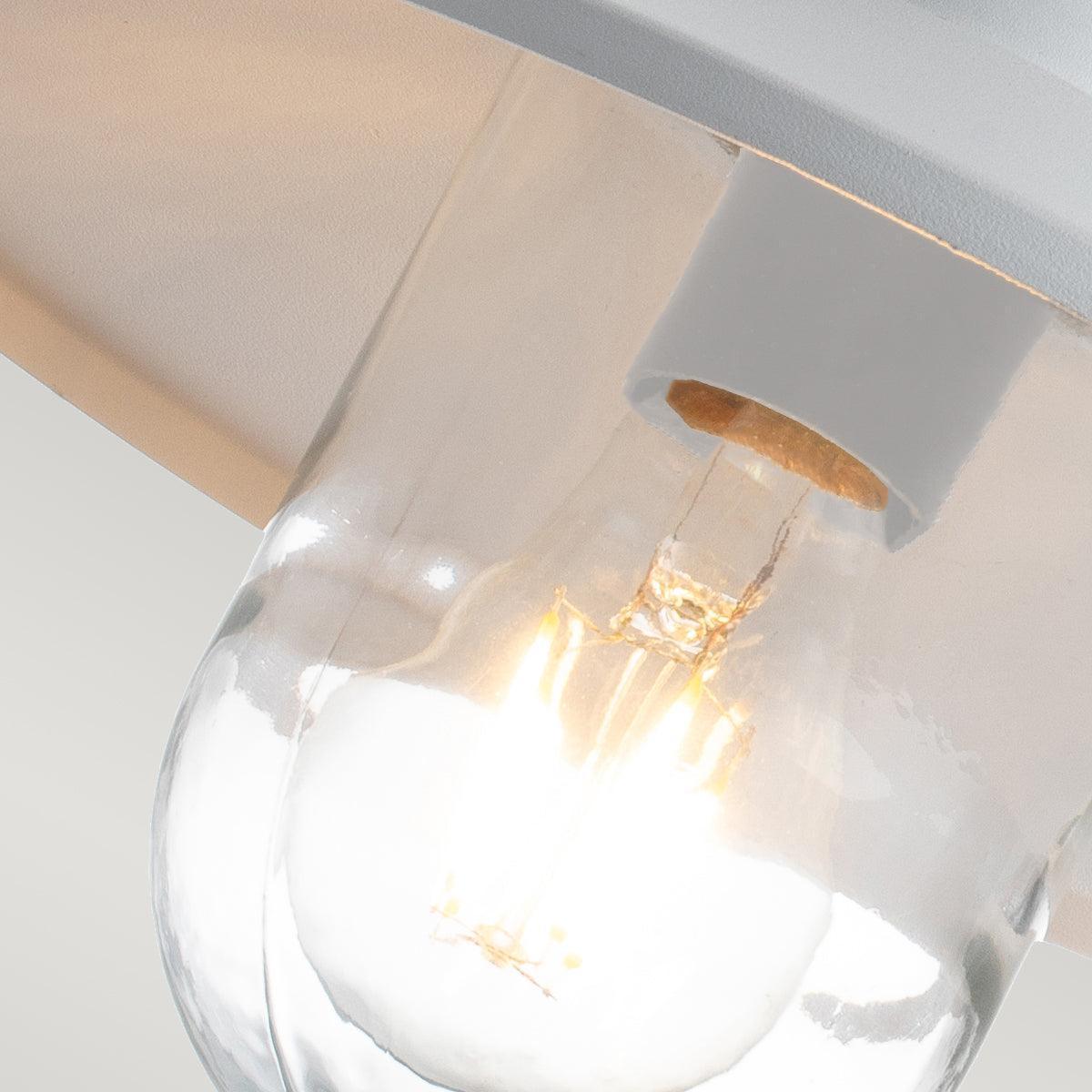 Elstead Klampenborg 1 Light White Outdoor Wall Light-warehouse-25-09-26