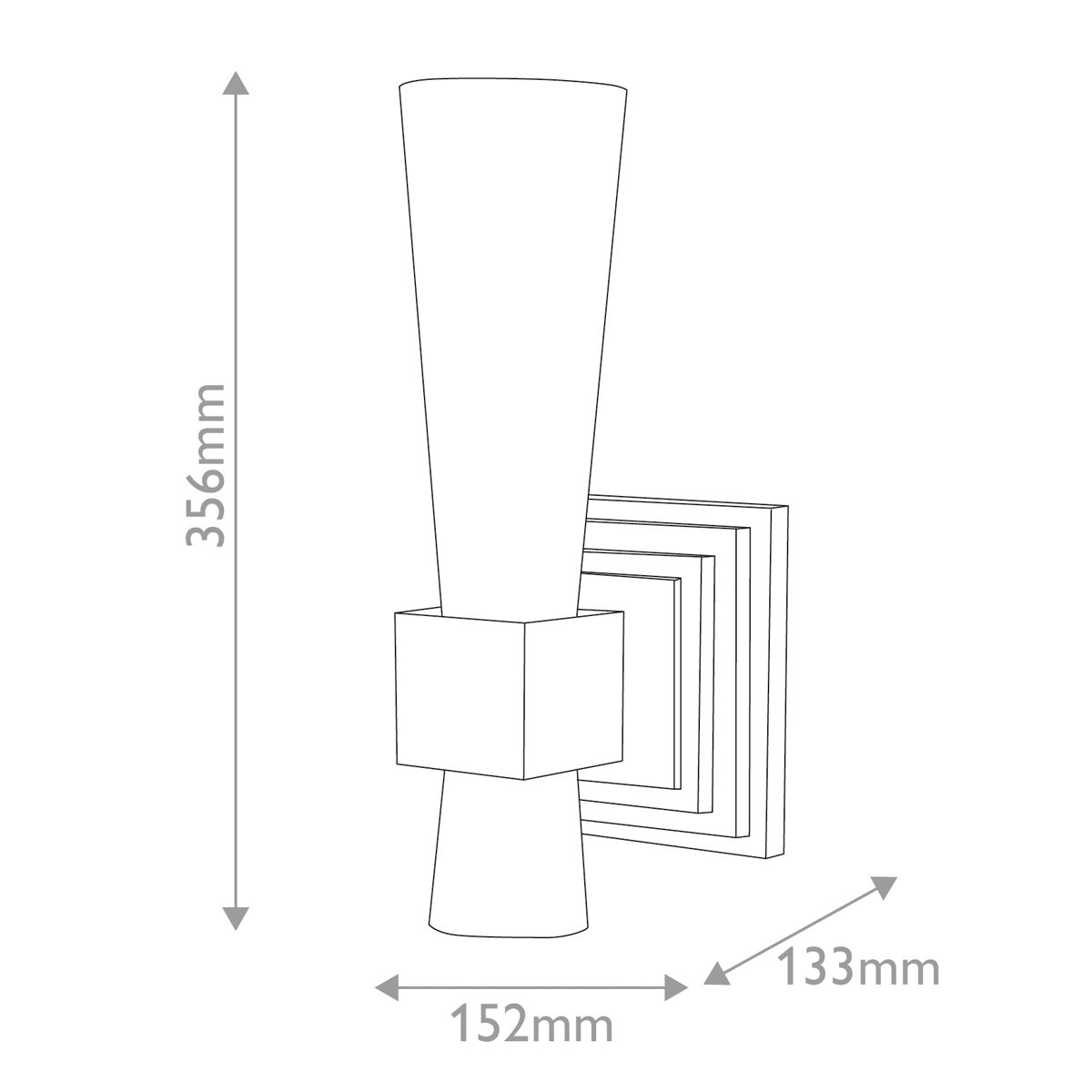 Elstead Kristy Gold Wall Light