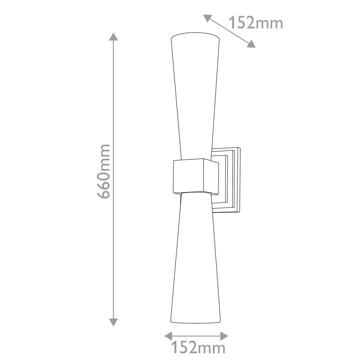 Elstead Kristy Gold Double Wall Light