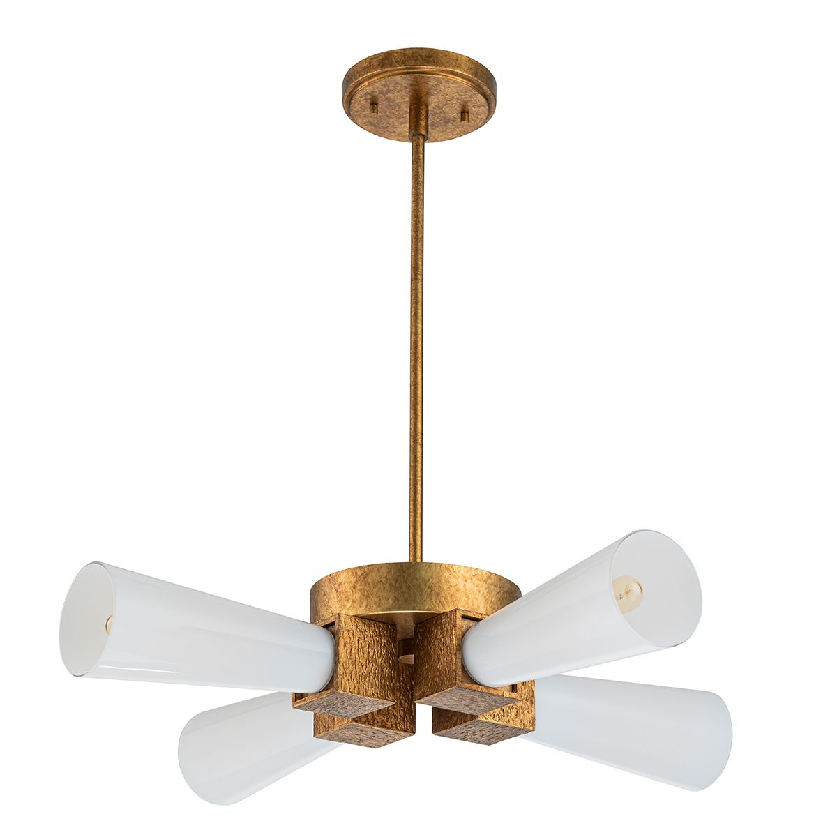 Elstead Kristy 4 Light Gold Ceiling Pendant Light