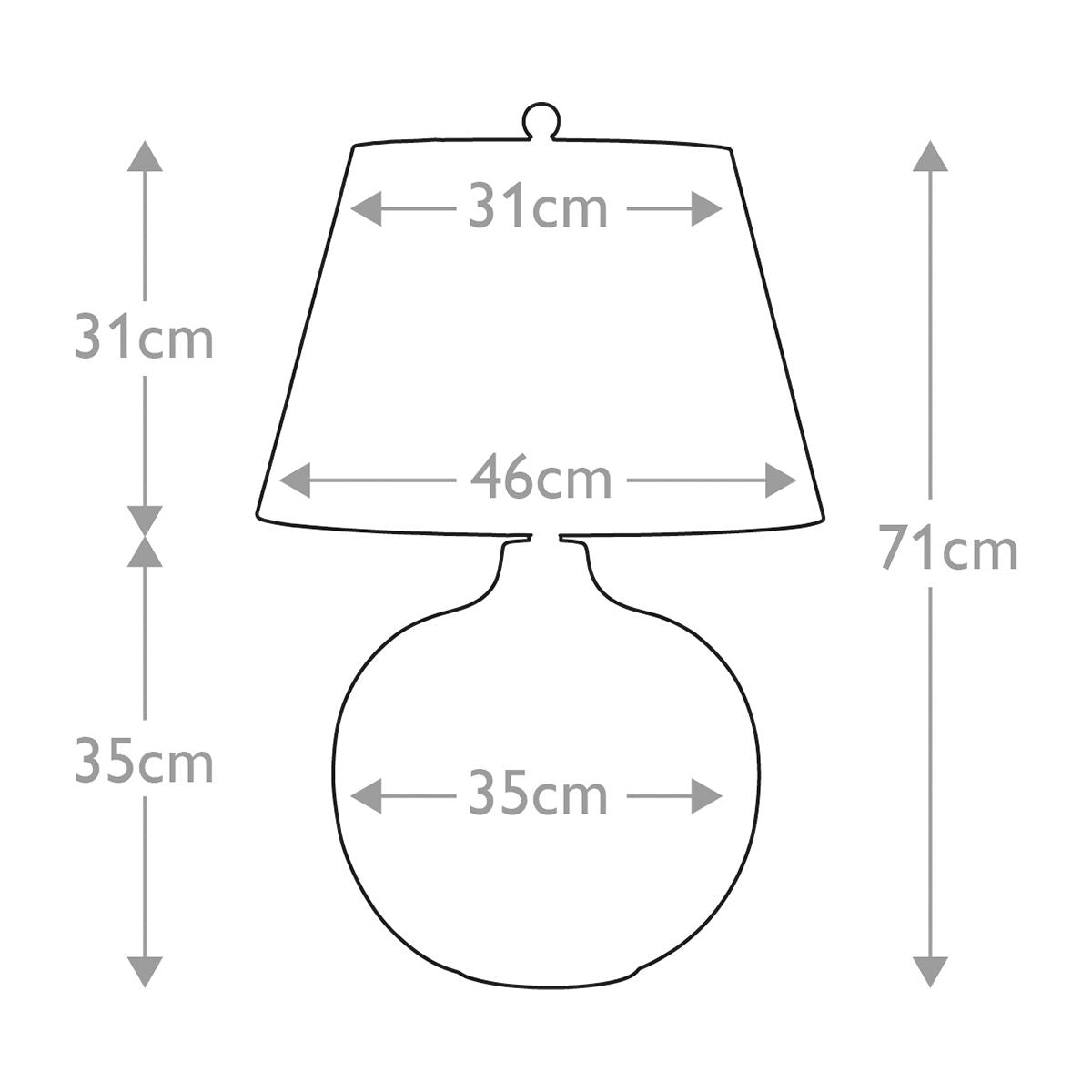 Elstead Lighting Large Laguna Large Ceramic Table Lamp