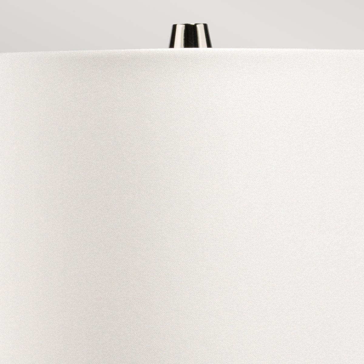 Lena 2 Light Large Plum Glass Table Lamp - Off-white Shade