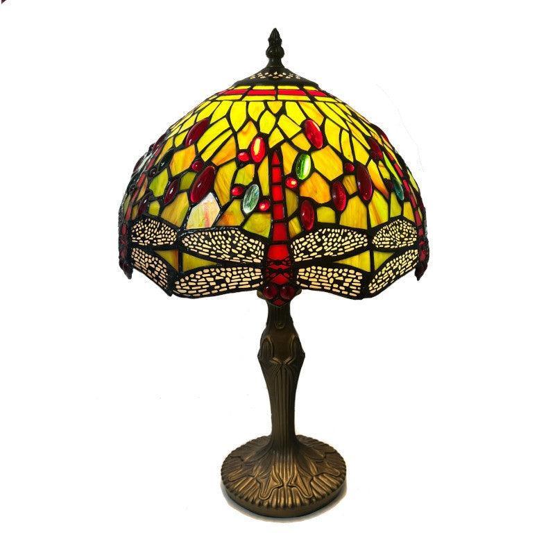 Loxton green dragonfly tiffany lamp