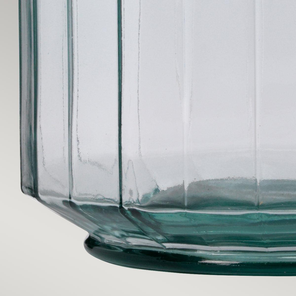 Luga Polished Nickel & Clear Glass Table Lamp Elstead