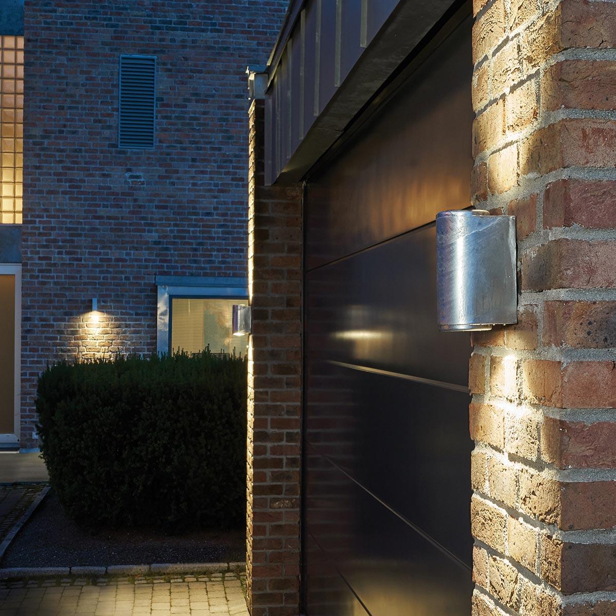 Norlys Mandal 2 Light Up/Down Black Outdoor Wall Light