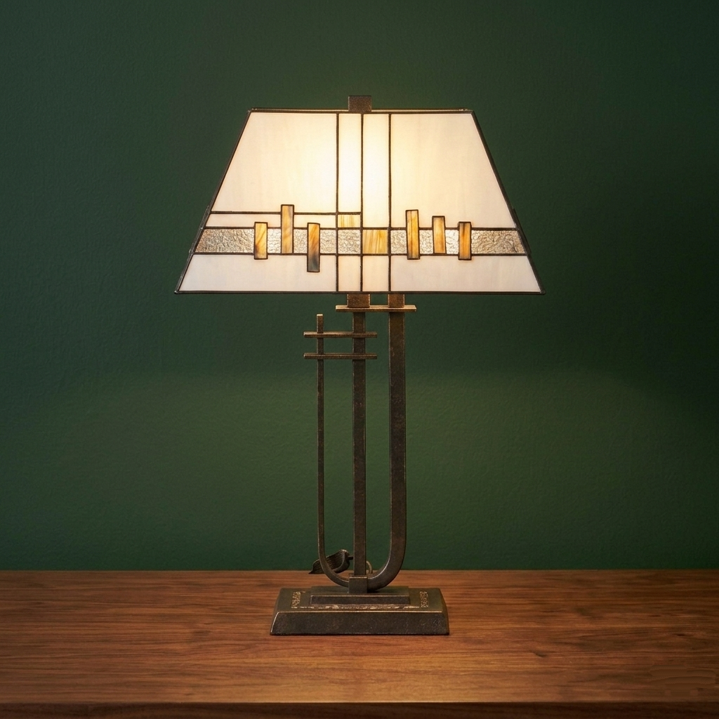 Oaks Mardian 2 Bulb Tiffany Table Lamp