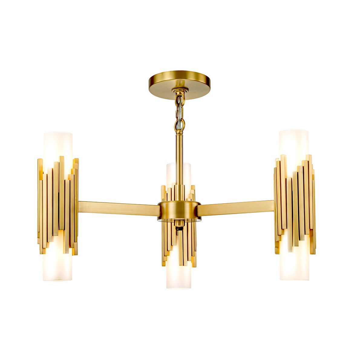 Elstead Marvele 6 Light Art Deco Chandelier