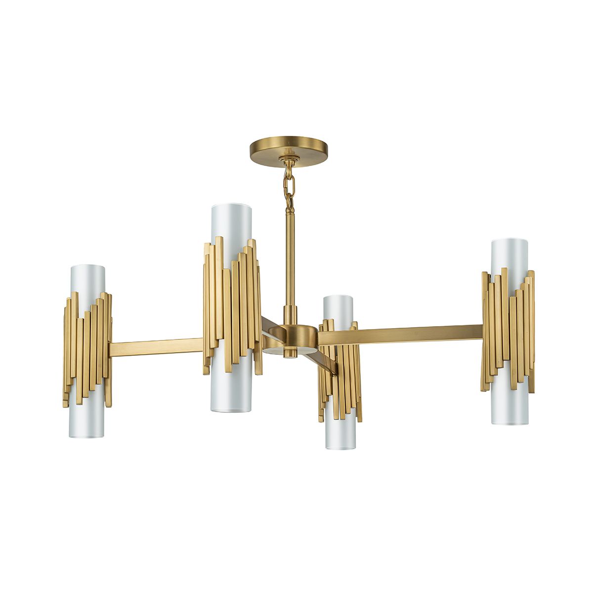 Elstead Marvele 8 Light Art Deco Chandelier