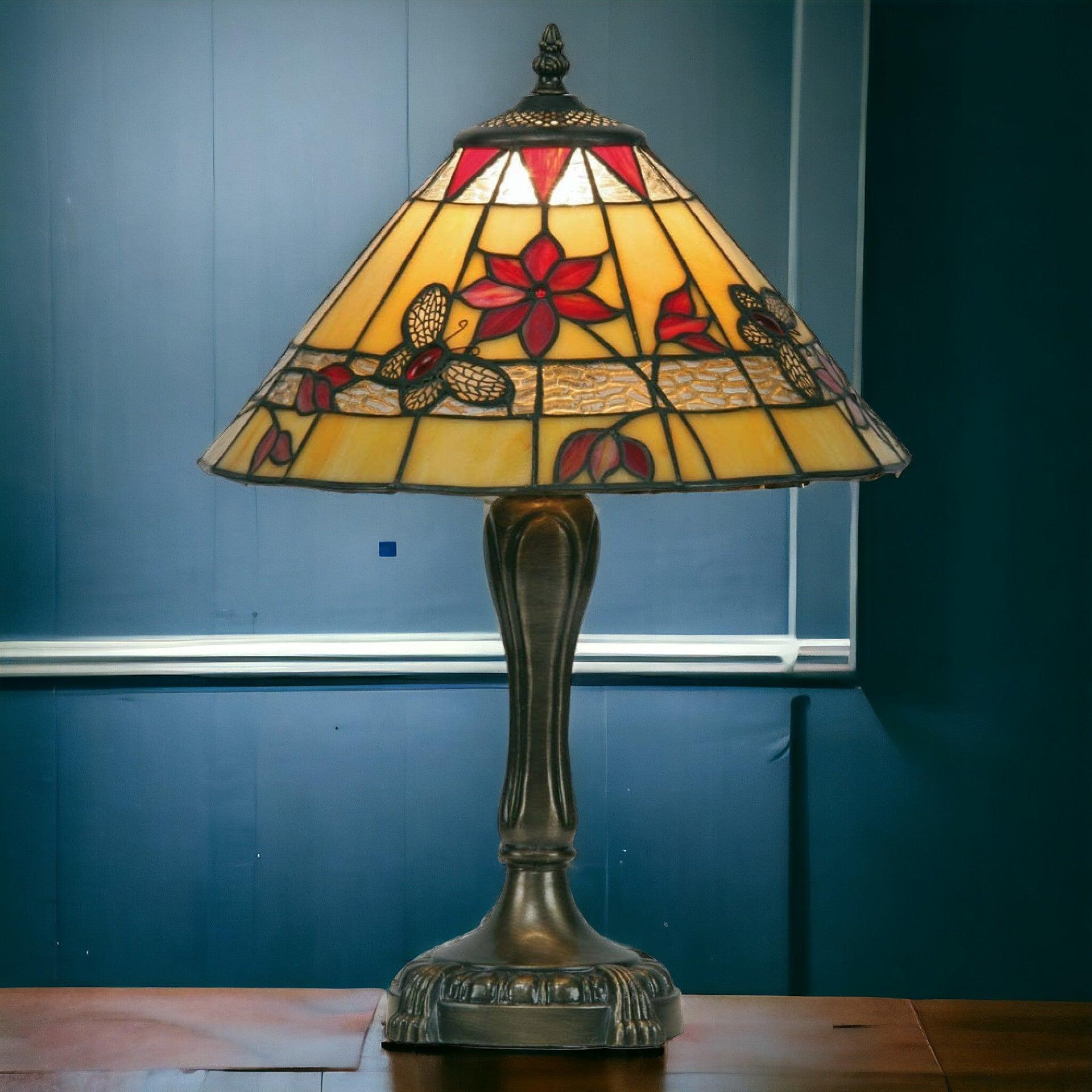 oaks tiffany butterfly medium table lamp