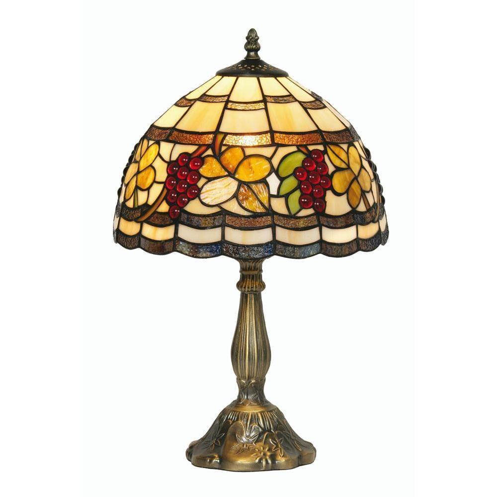 Oaks Lighting Grapes Tiffany Table Lamp-TIFF-20-240626