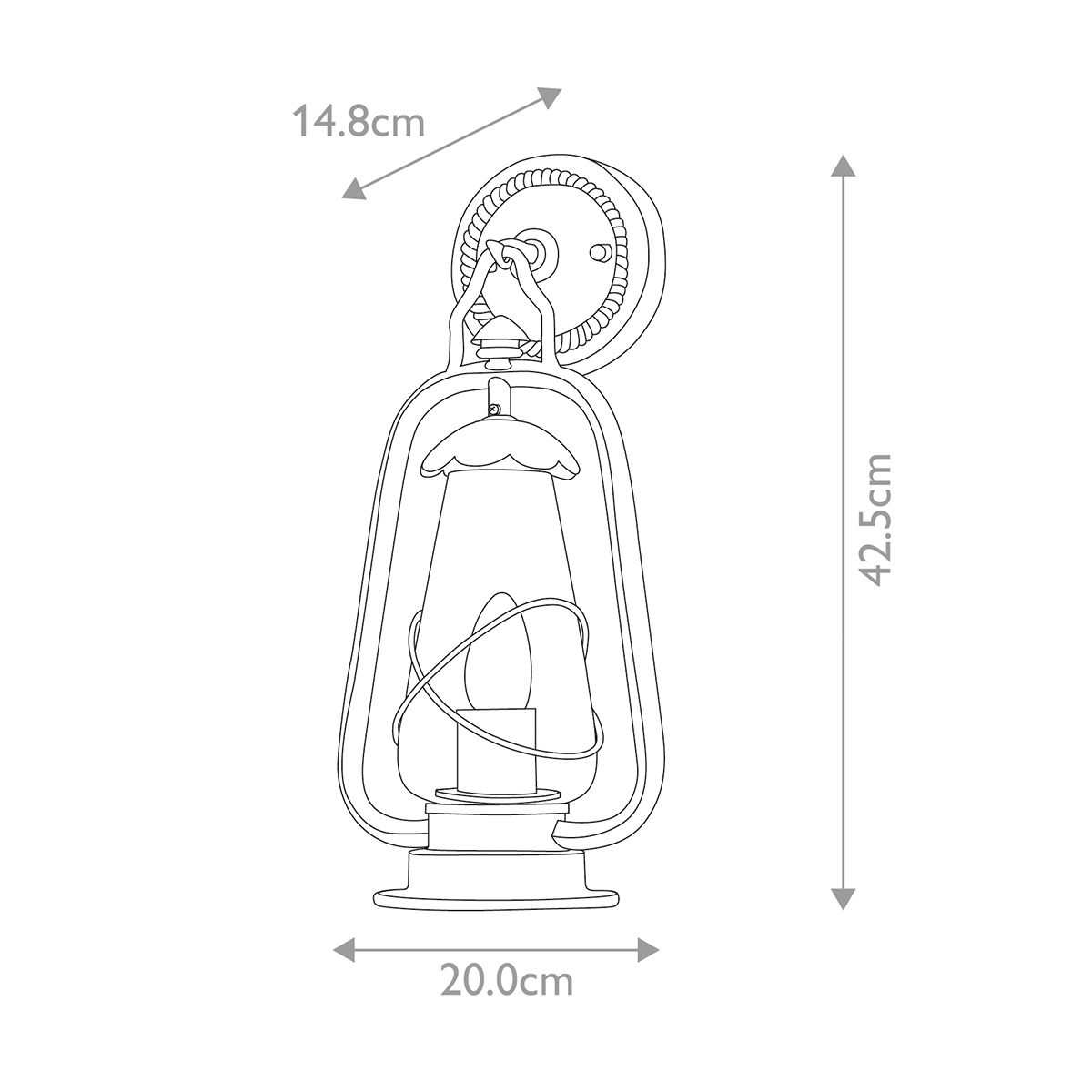 Elstead Miners Old Bronze Outdoor Wall Light