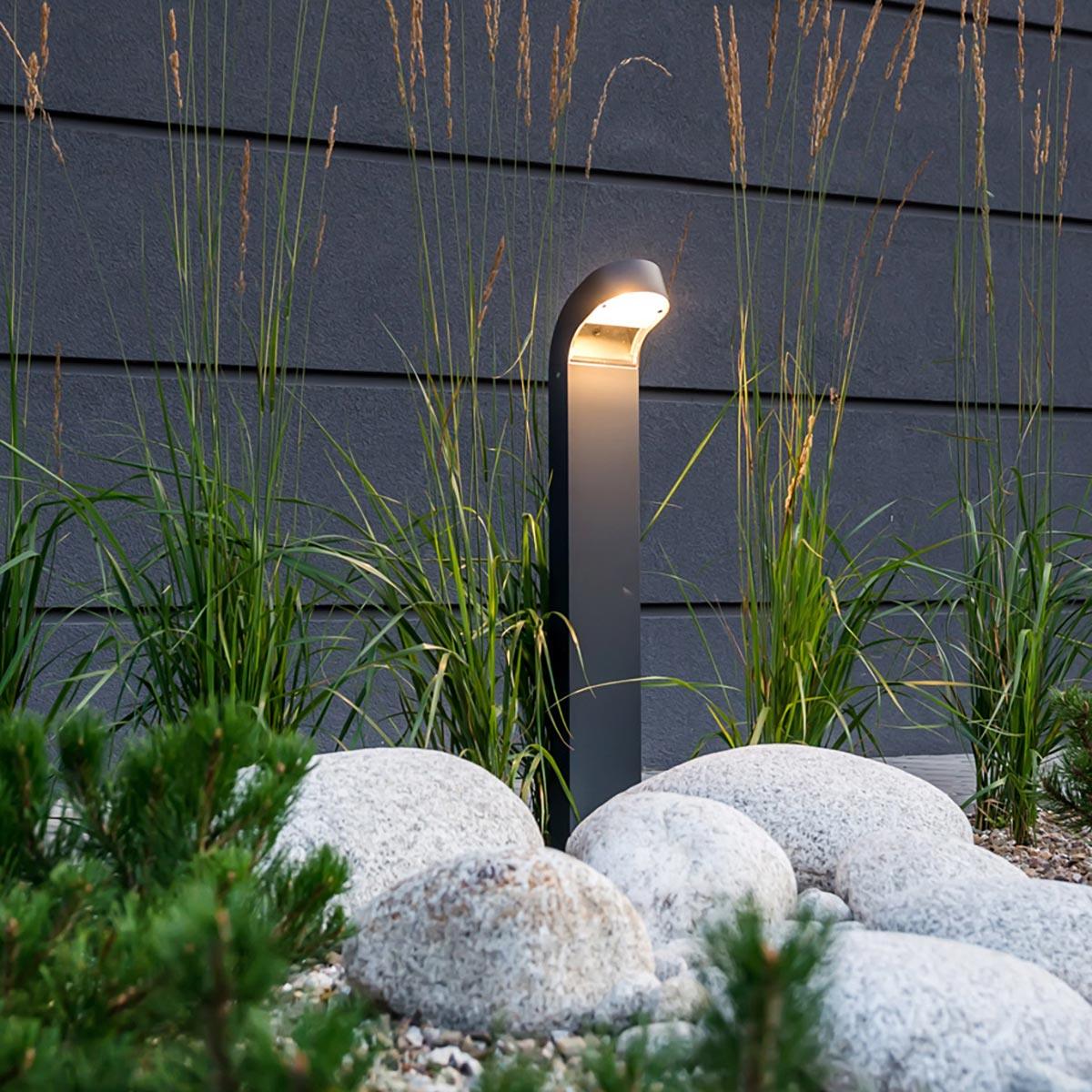 Norlys Molde LED Graphite Outdoor Bollard Light