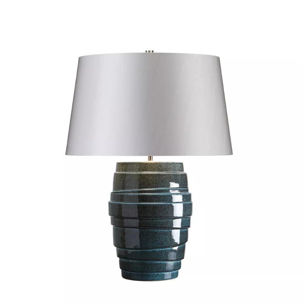 neptune blue ceramic table lamp