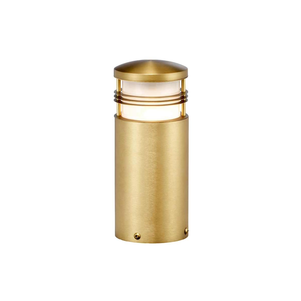 Elstead New Brighton 1 Light Medium Brass Outdoor Bollard-warehouse-clearance-140826
