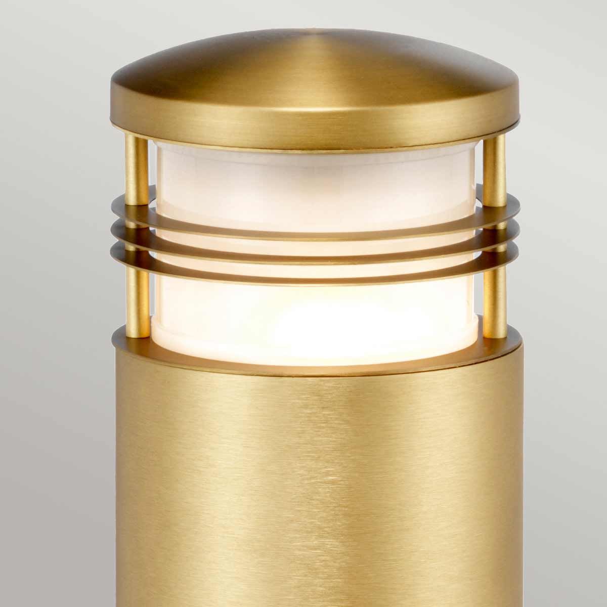 Elstead New Brighton 1 Light Medium Brass Outdoor Bollard-warehouse-clearance-140826