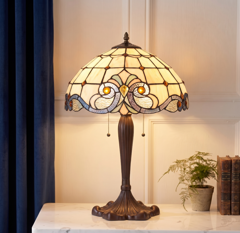 Newcastle Tiffany Table Lamp - Tiffany Lighting Direct