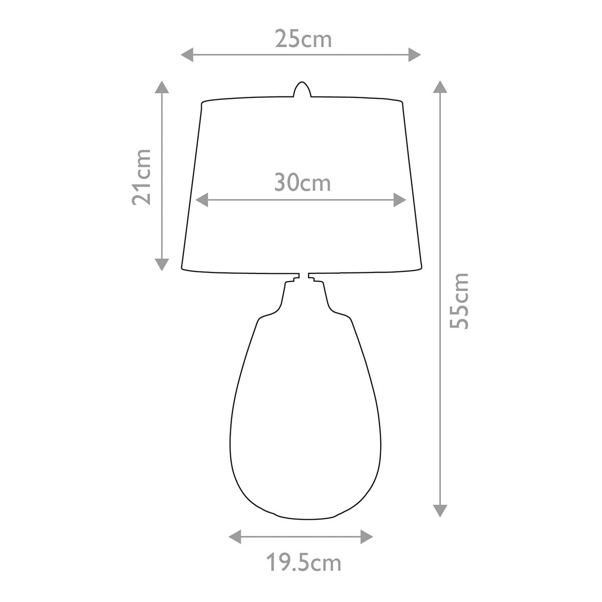Elstead Newham 1 Light Small Ceramic Bronze Table Lamp