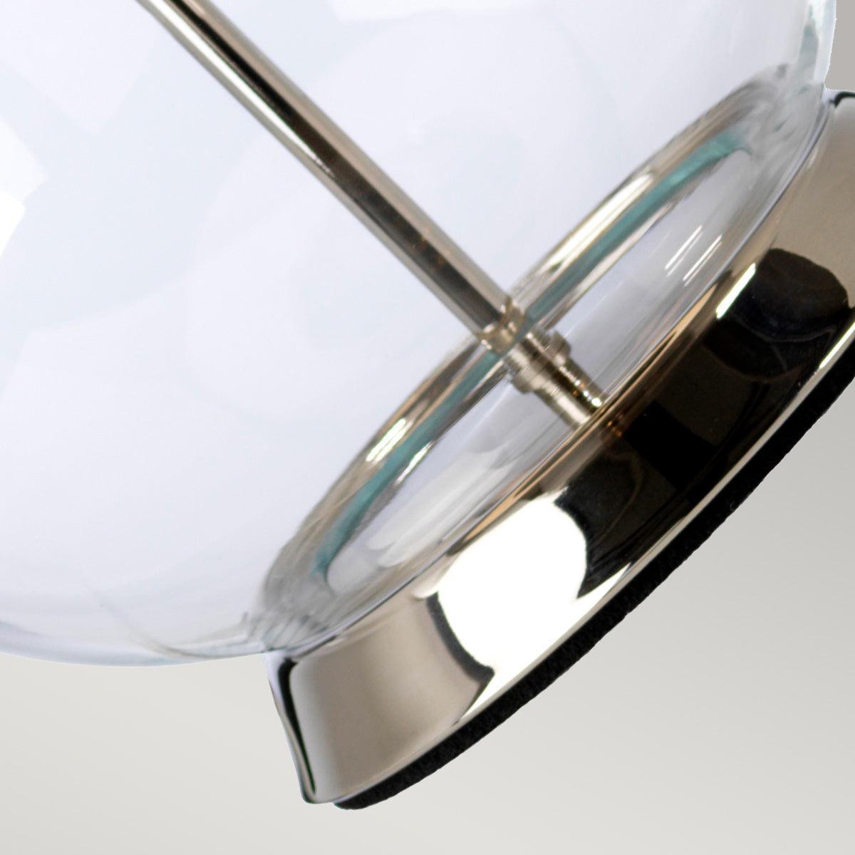 Elstead Orb 1 Nickel Light Table Lamp - Black Shade-warehouse-180926