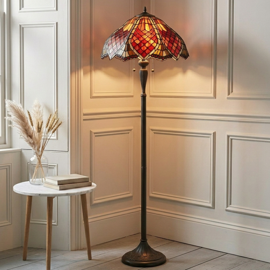 Buy Interiors 1900 Orsino Tiffany Floor Lamp - Tiffany Lighting