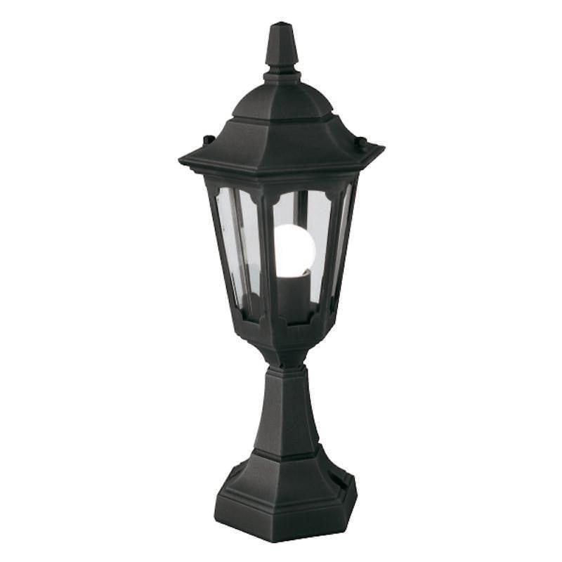 Elstead Parish Black Outdoor Mini Pedestal Lantern-warehouse-40