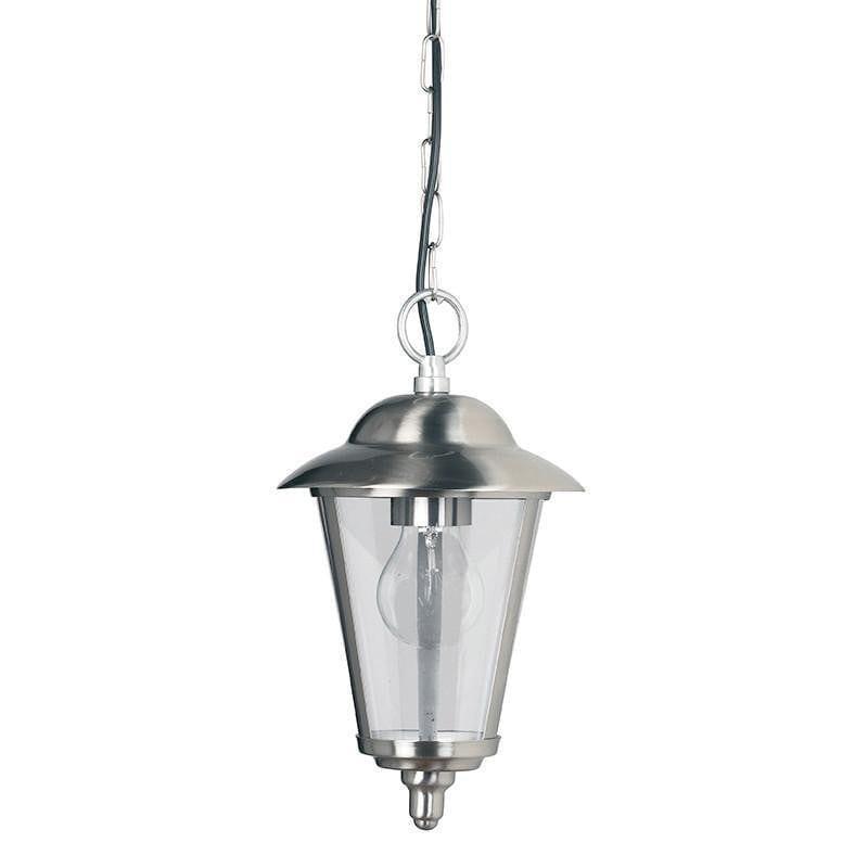 Endon Klien Polished Stainless Steel Outdoor Pendant Light-OPEN-BOX