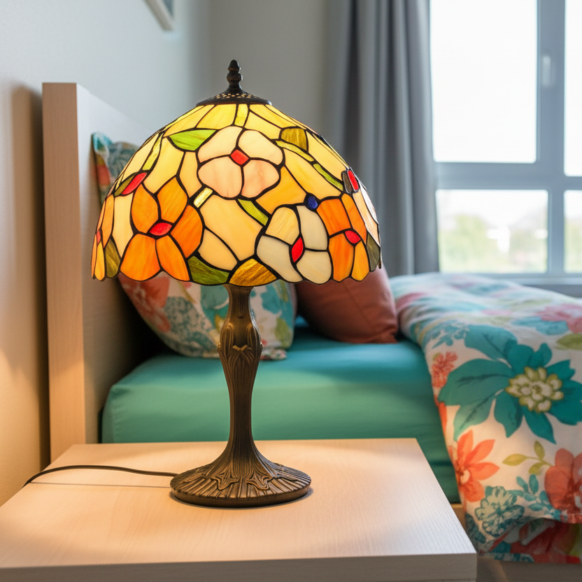 petunia tiffany lamp