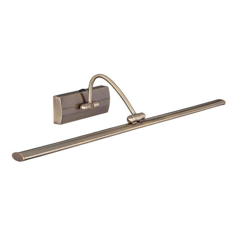Searchlight Brass 51 LED Picture Light With Adjustable Head-warehouse-091026