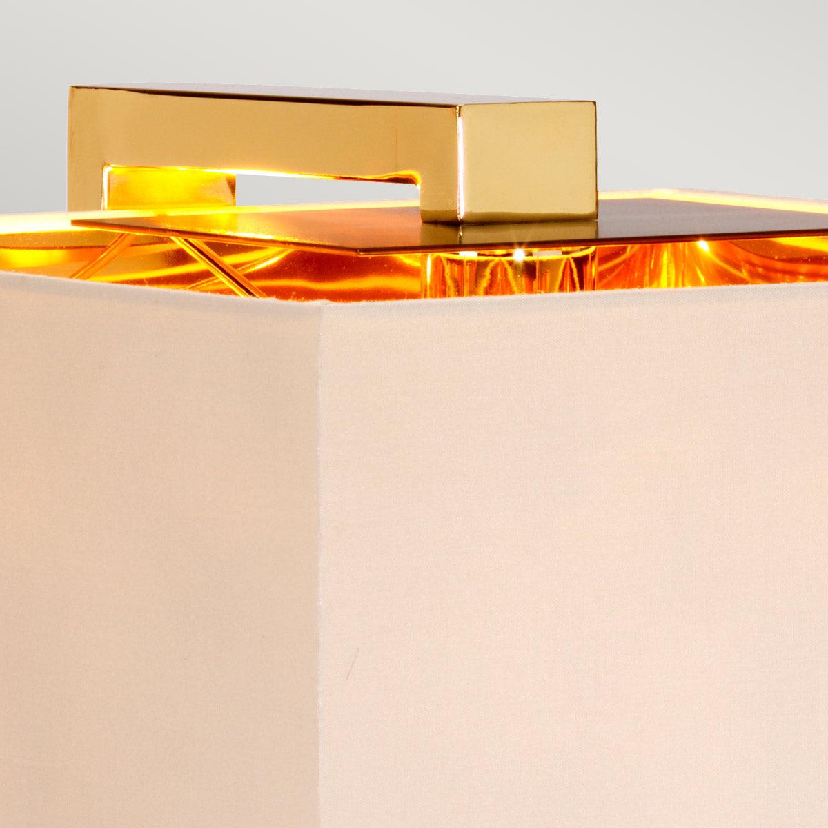 Elstead Plein 1 Light Polished Gold Table Lamp