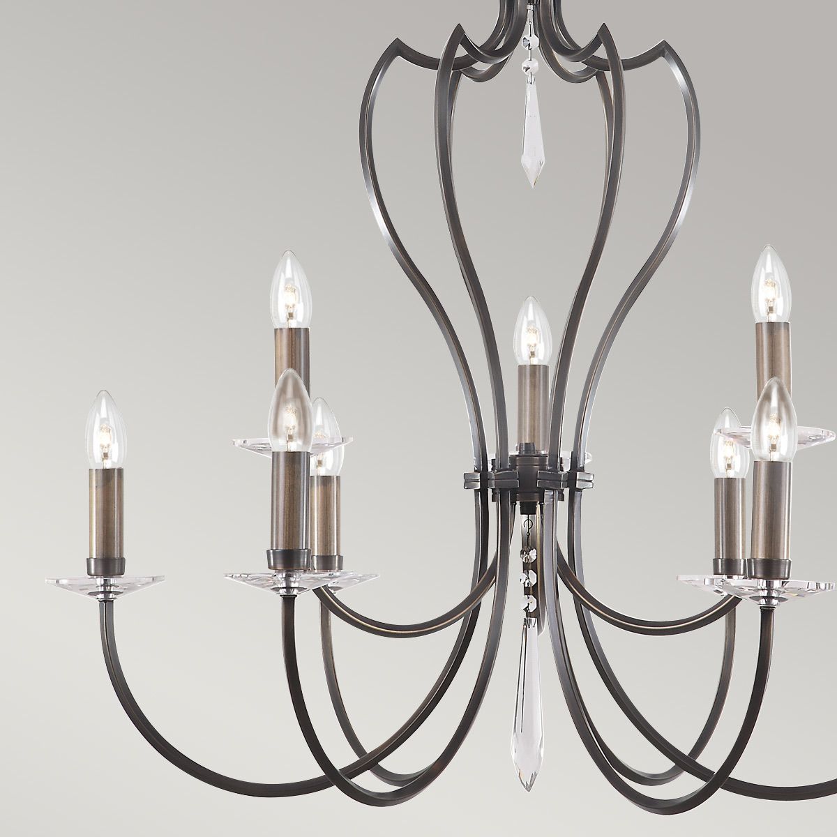 Elstead Pimlico Dark Bronze 9 Light Chandelier