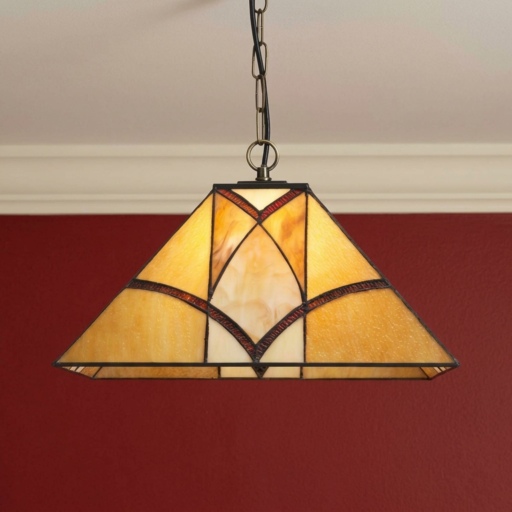 Oaks Lighting Portia Tiffany Pendant Ceiling Light