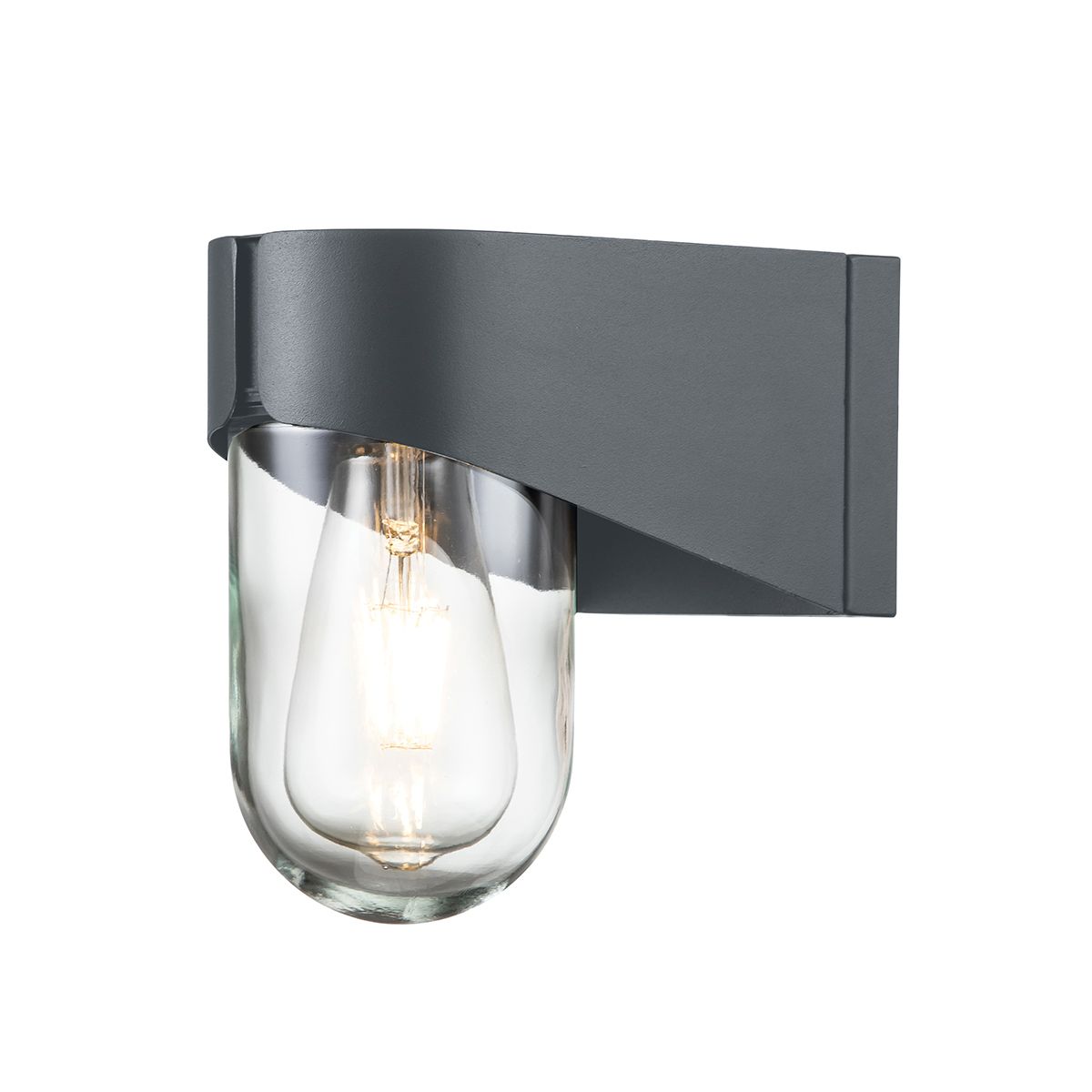 Porto Grey Outdoor Wall Lantern PORTO by Elstead Lighting