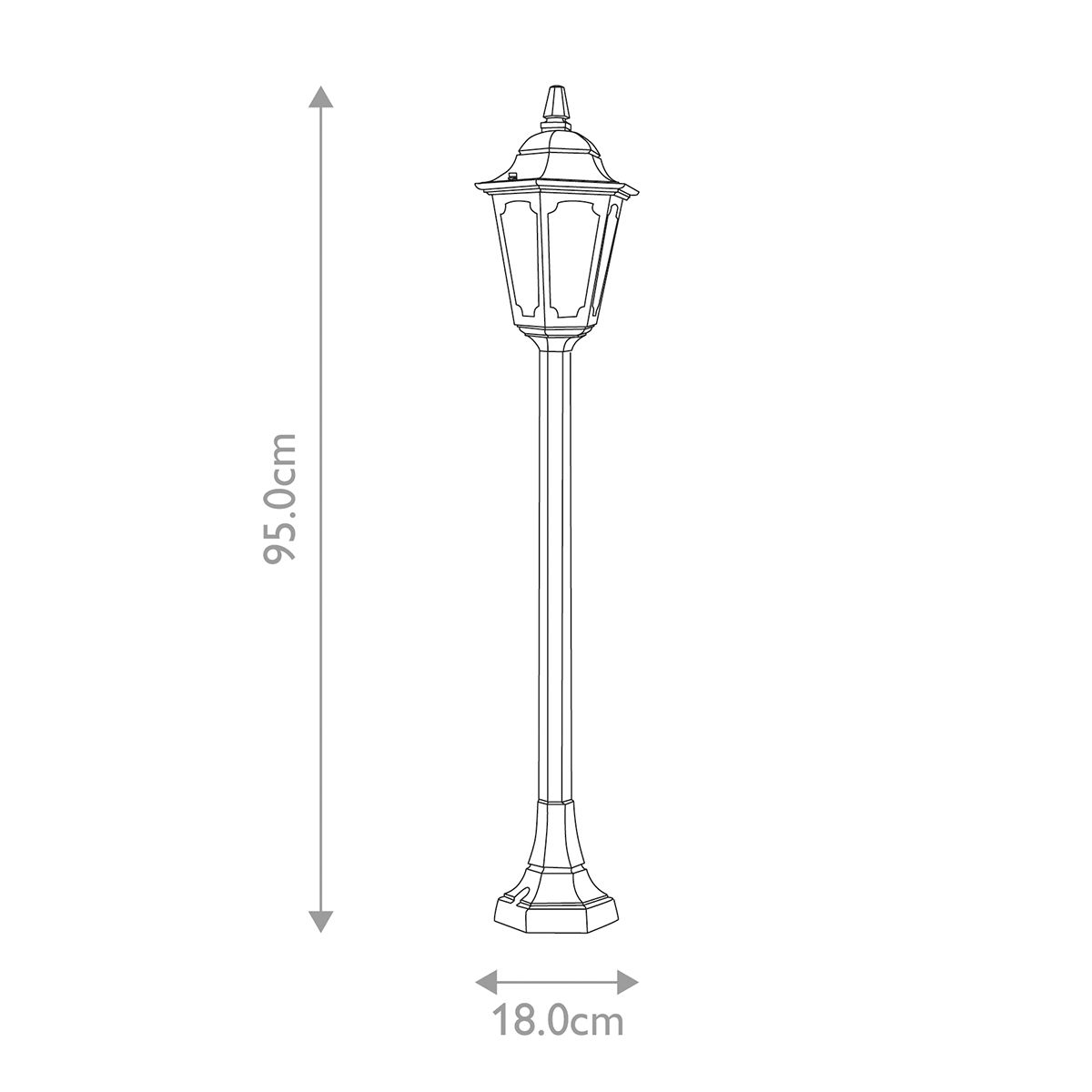 Elstead Parish Black Outdoor Mini Bollard Light-warehouse-clearance-140826