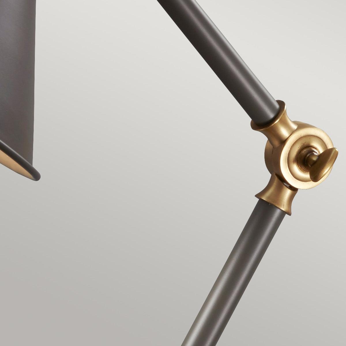Provence Element 1 Light Grey & Aged Brass Mini Table Lamp