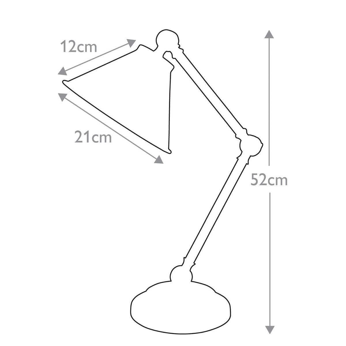 Provence Element 1 Light White & Polished Nickel Table Lamp