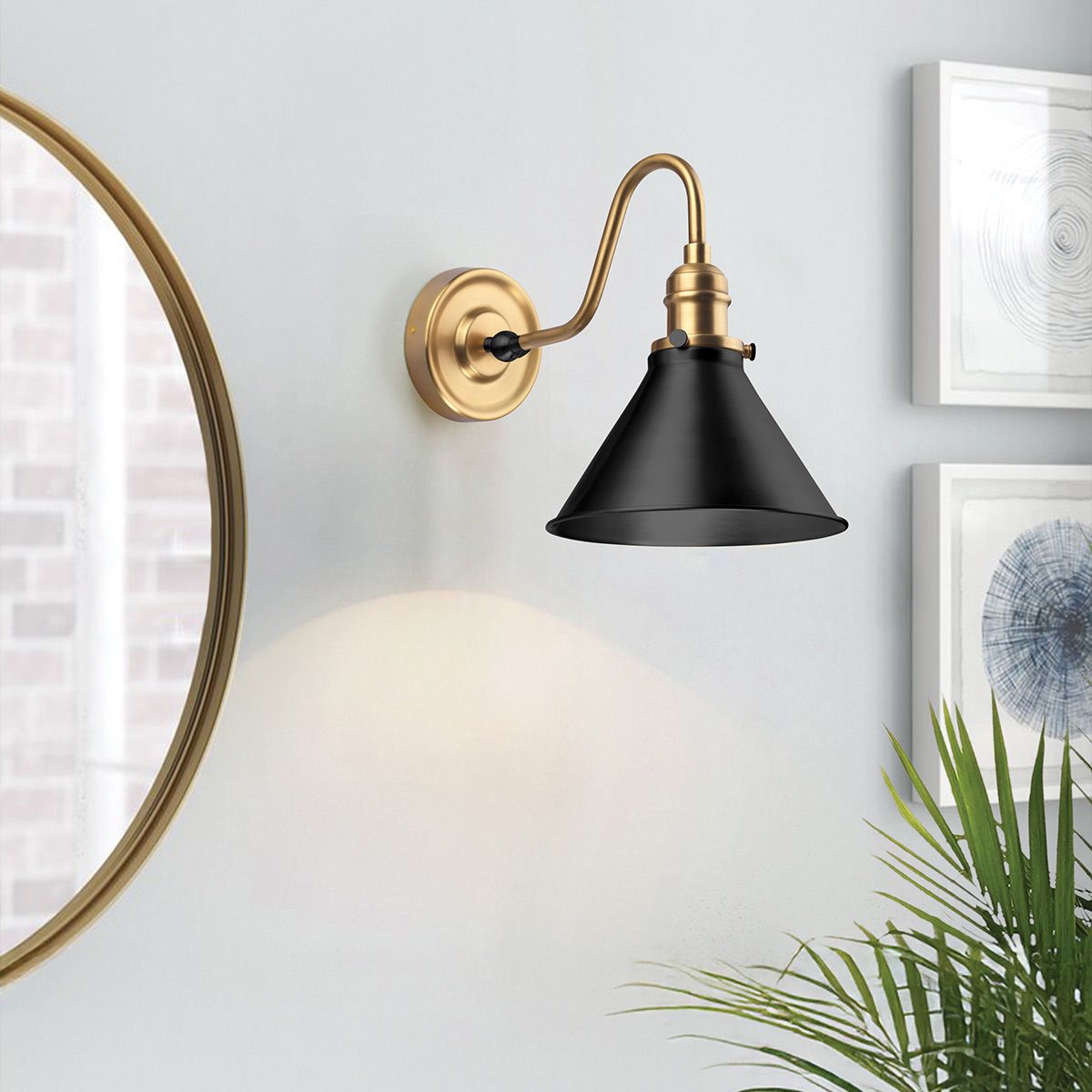 Elstead Provence Brass Wall Light