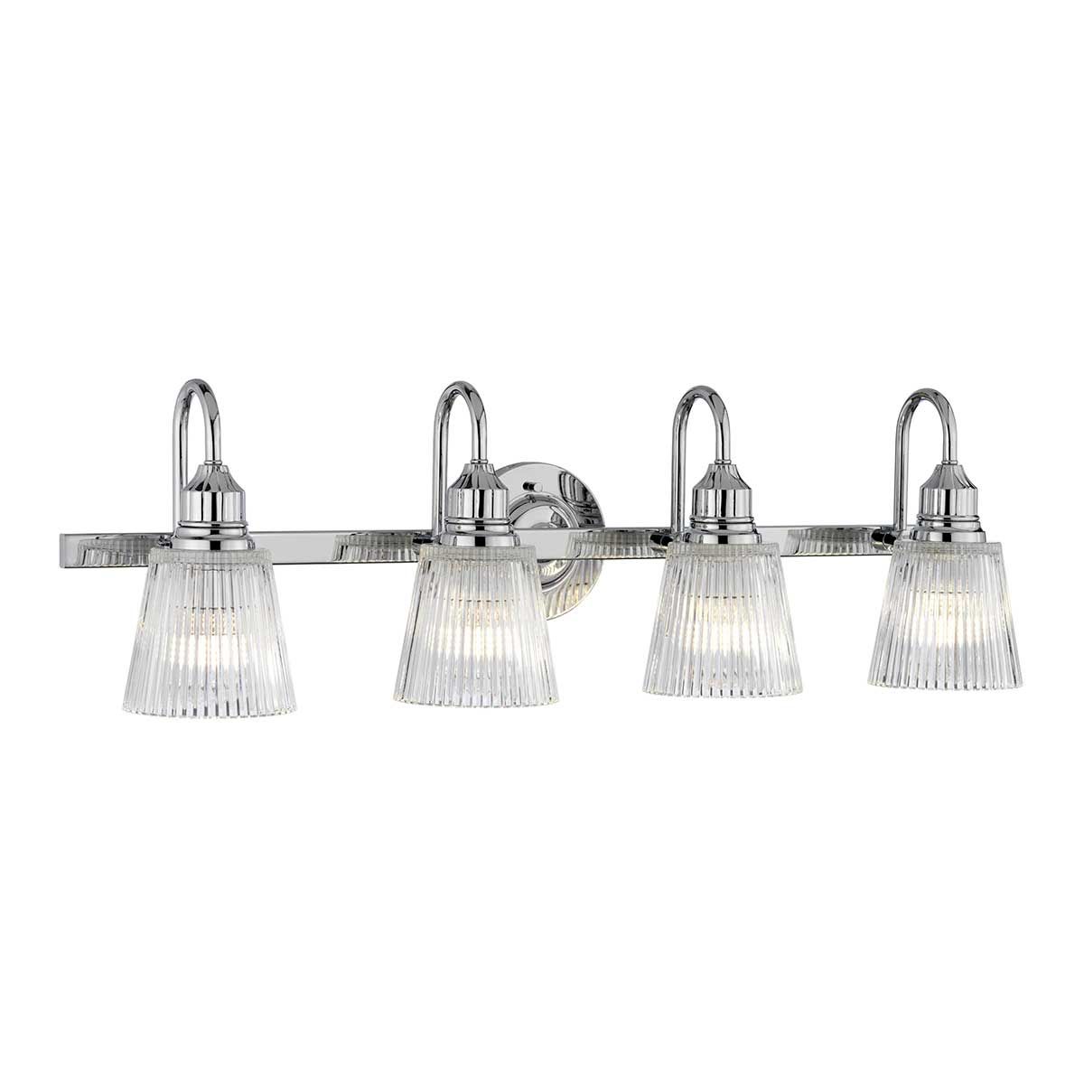 Addison 4 Light Polished Chrome Bathroom Wall Light QN-ADDISON4-BATH by Quintiesse