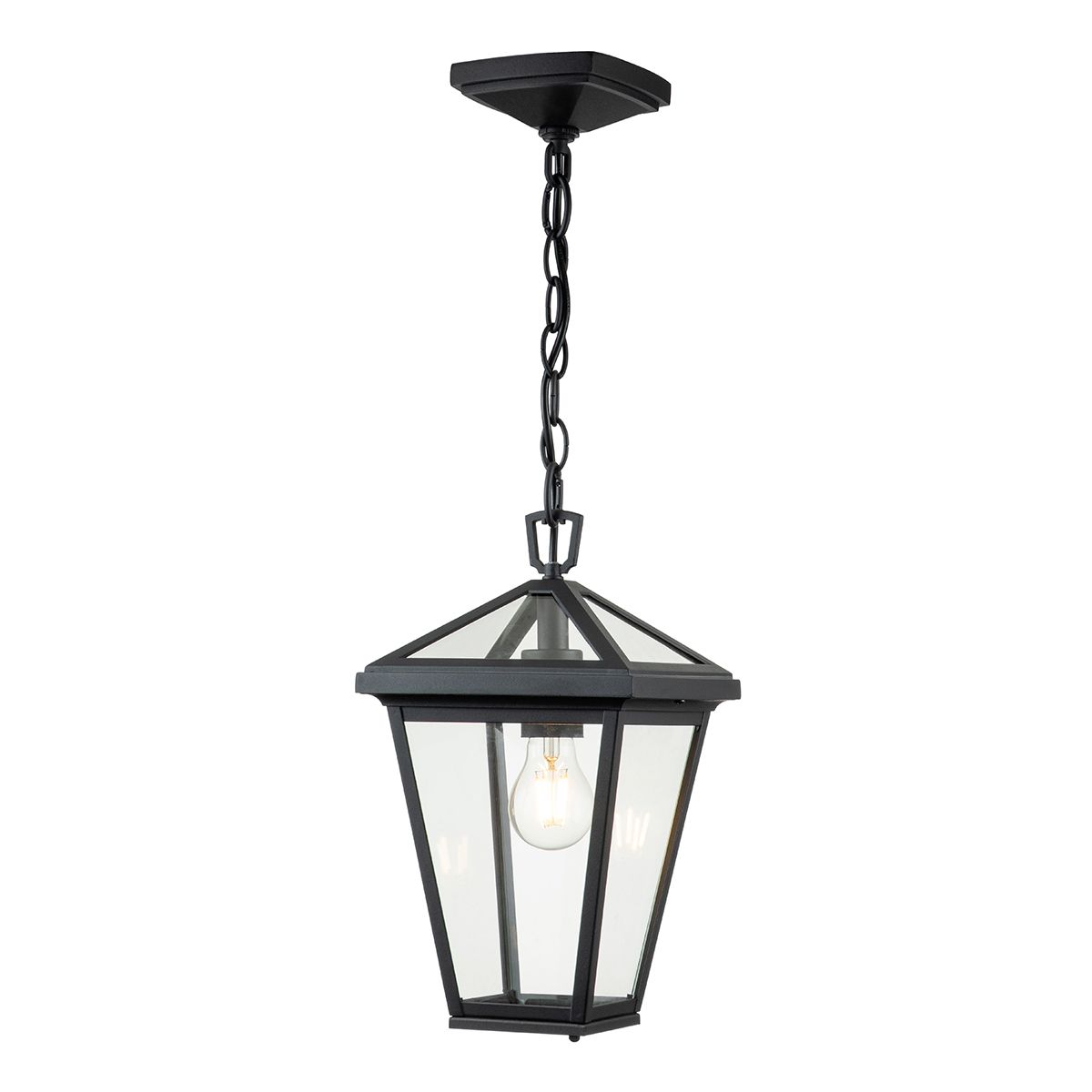 Alford Place 1 Light Small Chain Lantern By Quintiesse Lighting QN-ALFORD-PLACE8-S-MB