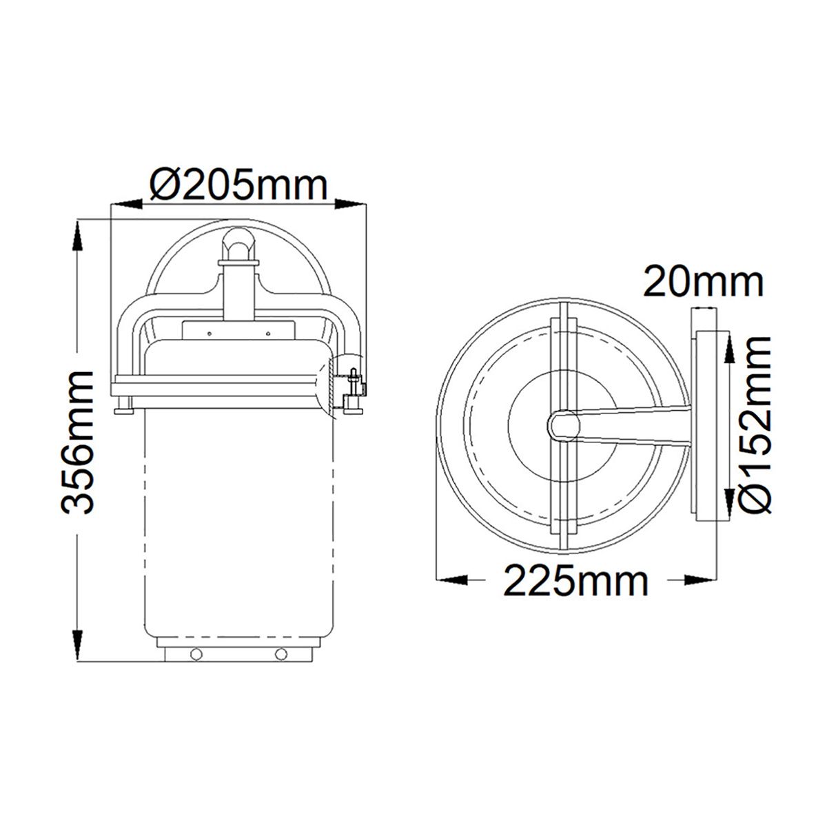 Andover 1 Light Medium Outdoor Wall Lantern