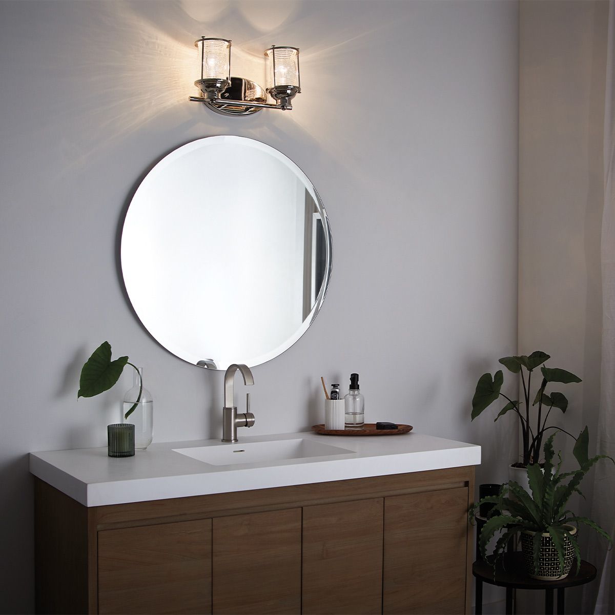 Ashland Bay Double Polished Chrome Bathroom Wall Light