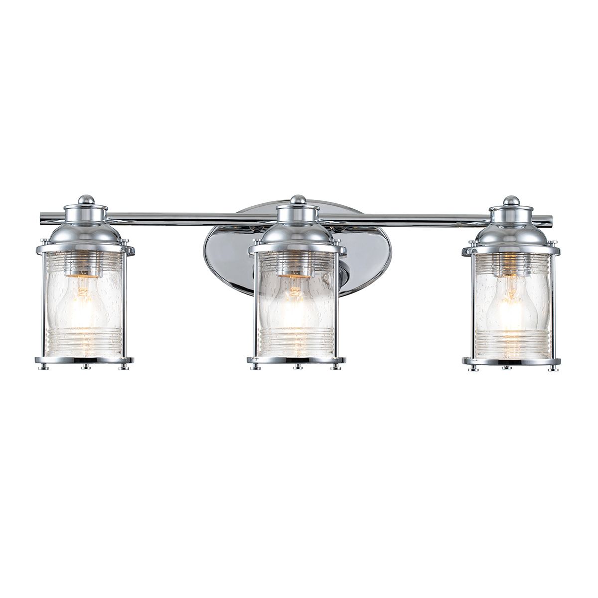 Ashland Bay 3 Light Polished Chrome Bathroom Wall Light QN-ASHLANDBAY3-PC-BATH by Kichler