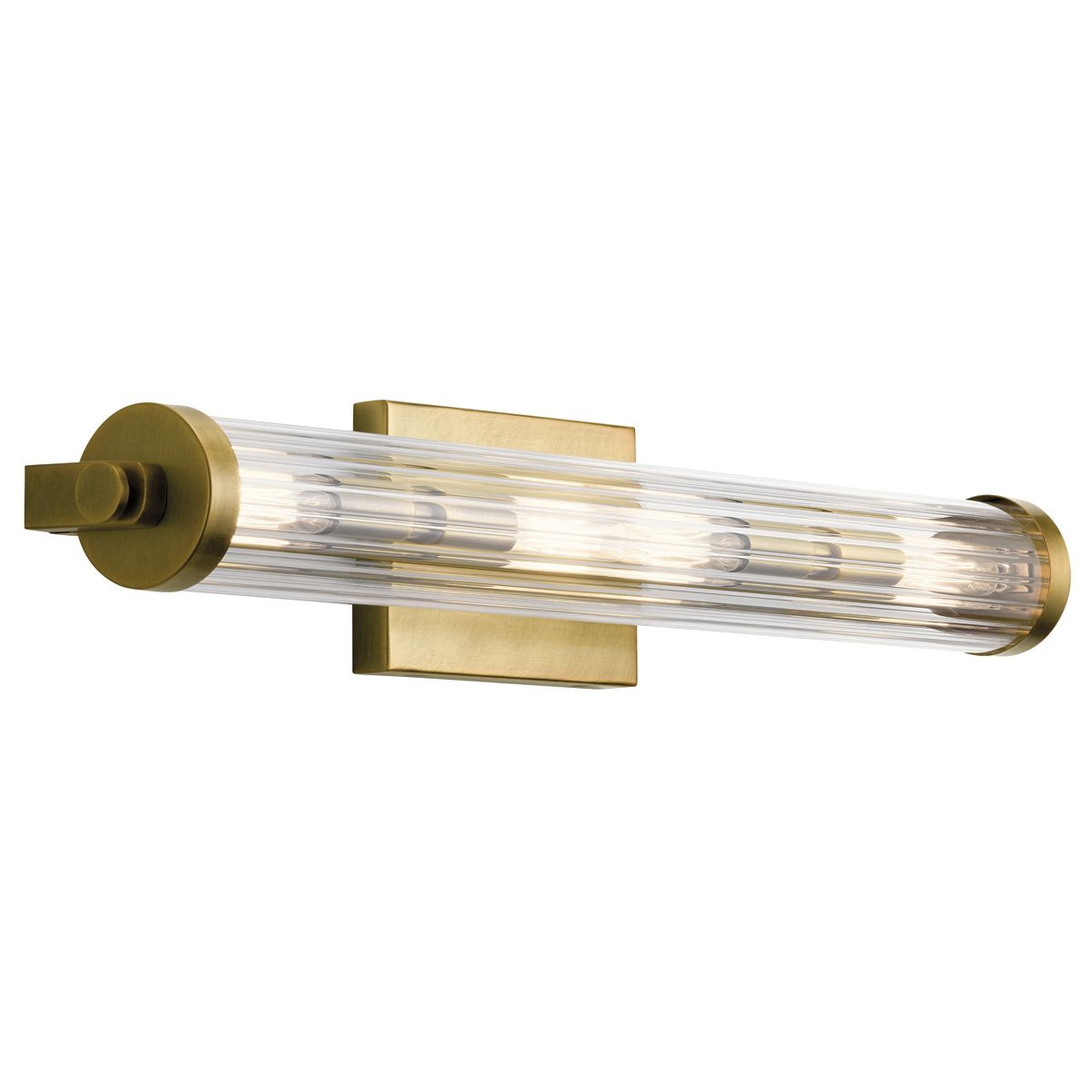 Azores 4 Light Brass Bathroom Wall Light QN-AZORES4-NBR by Kichler
