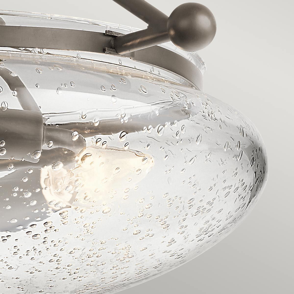 Belle 3 Light Bronze Semi-Flush Ceiling Light