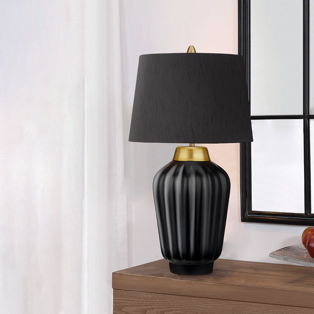 Bexley Black & Brushed Brass Table Lamp