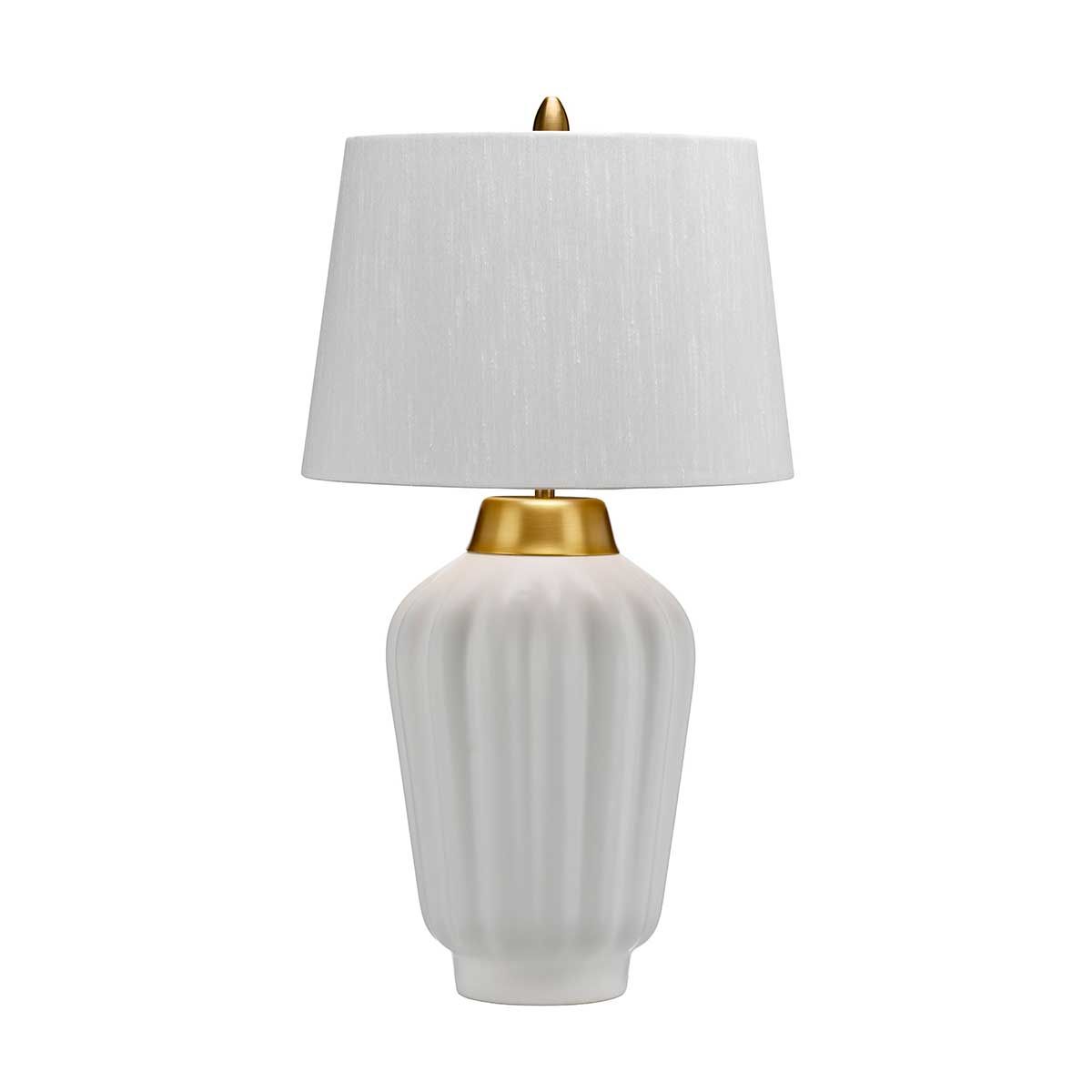 Bexley White & Brushed Brass Table Lamp