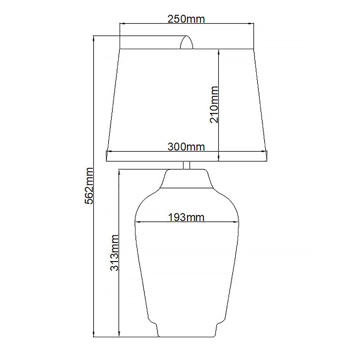 Bexley White & Brushed Brass Table Lamp