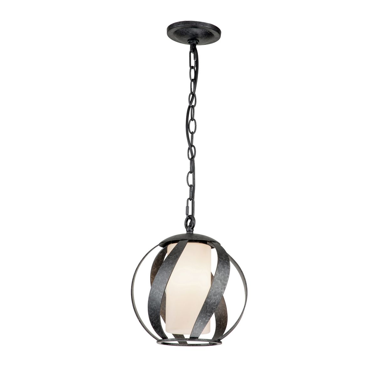 Blacksmith 1 Light Outdoor Pendant By Quintiesse Lighting QN-BLACKSMITH-P-OBK