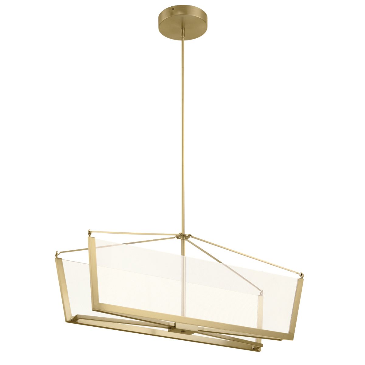 Calters LED Gold KItchen Isle Pendant QN-CALTERS-ISLE-CG by Kichler