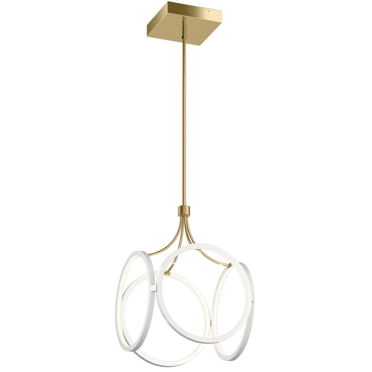 Ciri Modern LED Gold Pendant By Quintiesse Lighting QN-CIRI-P-WH