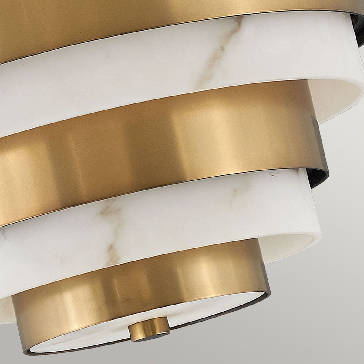 Echelon 3 Light Brass Semi-flush Ceiling Light